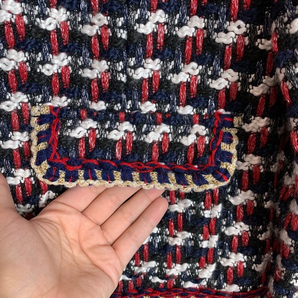 Zara Basic Tweed Blazer NWOT - Picture 7 of 7